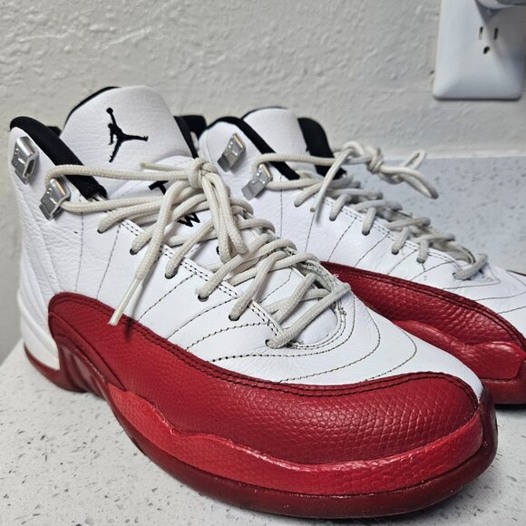 Jordan 12 Retro Cherry Size 6Y/7.5 womens sneaker - Picture 6 of 9